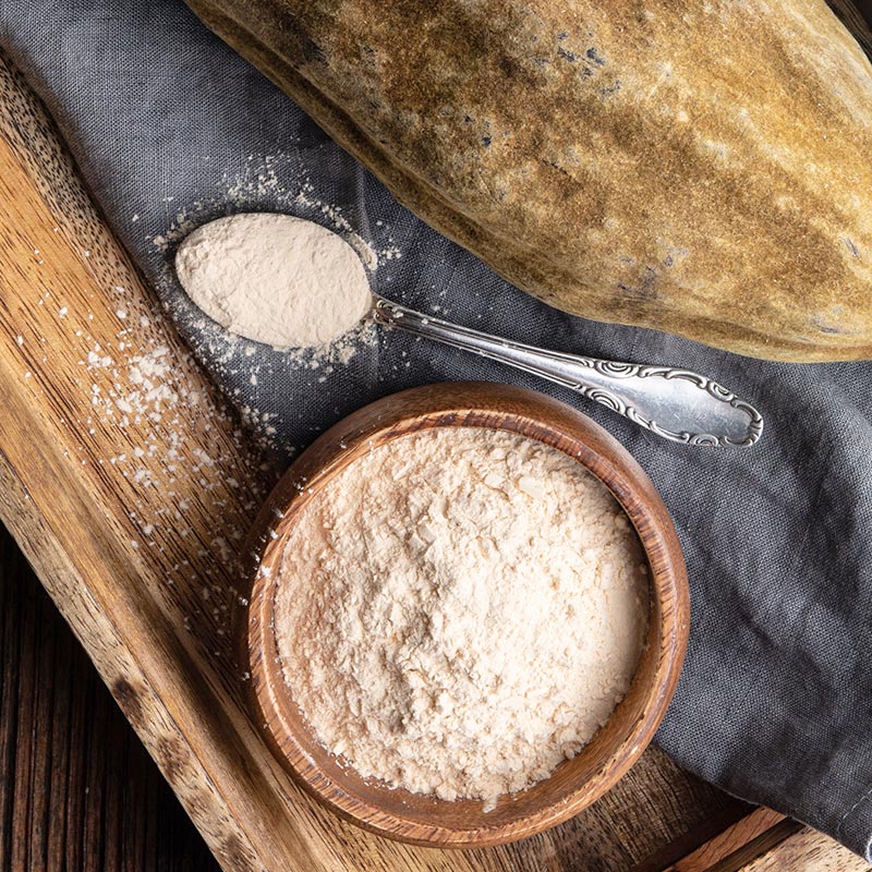 Our organic products include Organic Baobab Superfruit Powder. A nutrient dense whole-food ingredient high in vitamin-c and prebiotic dietary fiber.